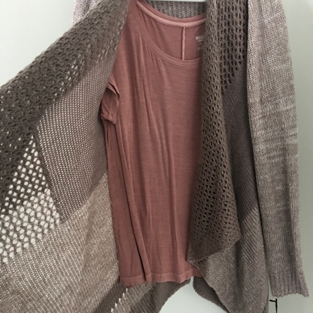 NWT Dusty Rose Sweater and Shirt Combo 🖤SALE🖤